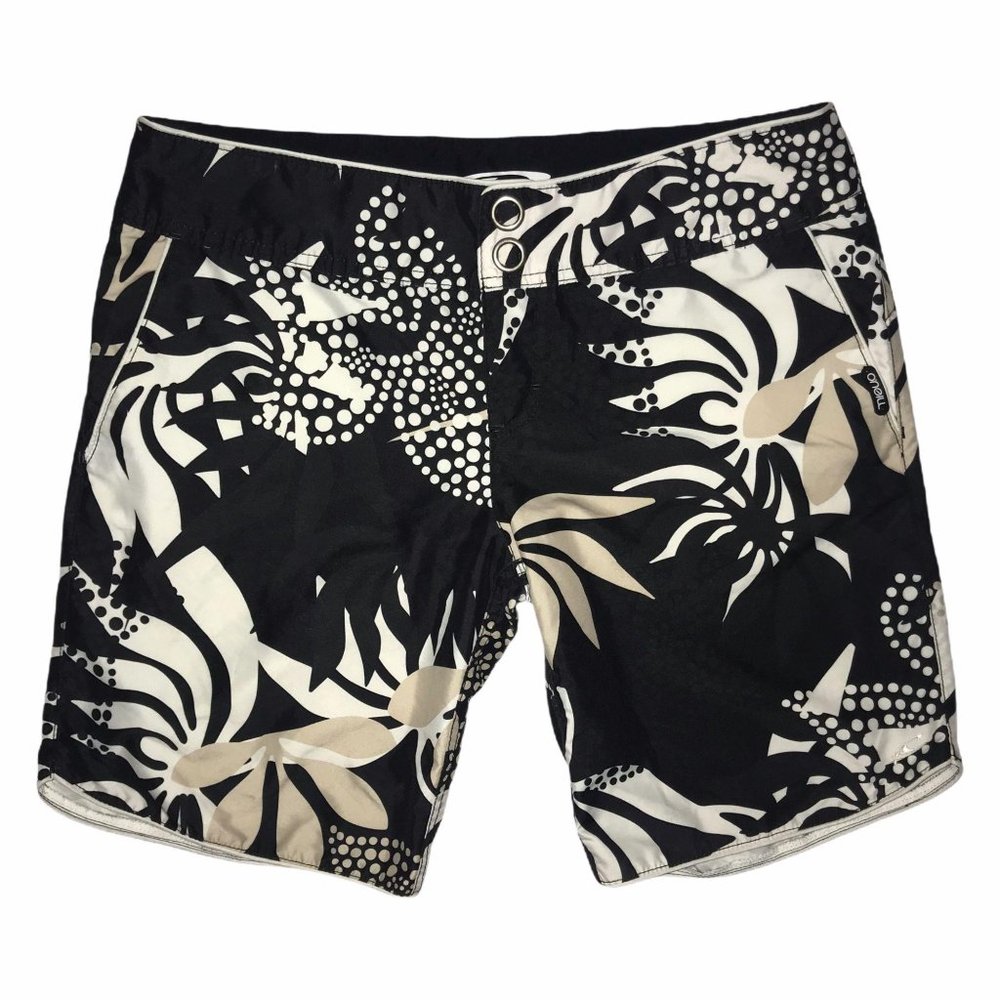 O'Neill Floral Hawaiian Bermuda Board Shorts 9